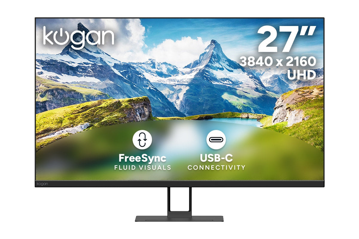 Kogan 27" UHD 4K Frameless USB-C Monitor (3840 x 2160)