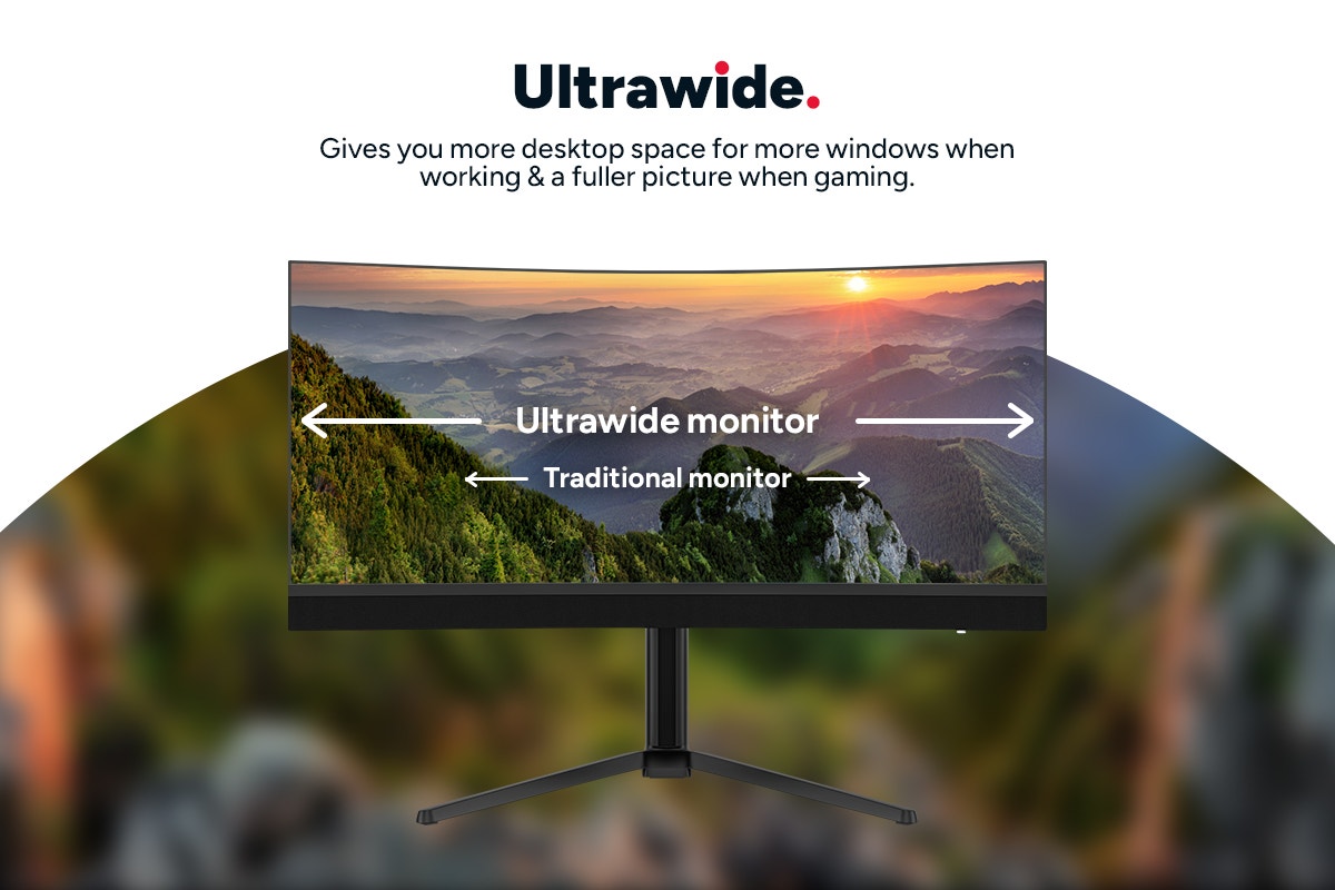 Kogan Infinity 34" Curved Ultrawide Mini-LED WQHD 180Hz USB-C Gaming Monitor - SuperSaverAU - view 6