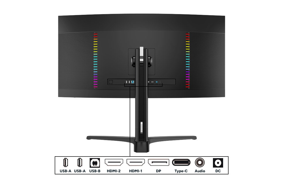 Kogan Infinity 34" Curved Ultrawide Mini-LED WQHD 180Hz USB-C Gaming Monitor - SuperSaverAU - view 10