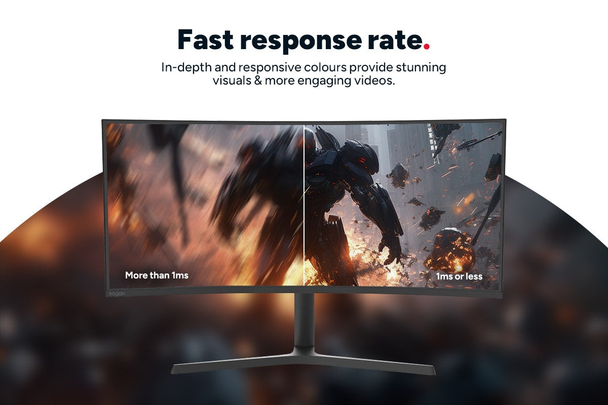 Kogan Infinity 34" Curved Ultrawide WQHD 180Hz USB-C Monitor (3440 x 1440)