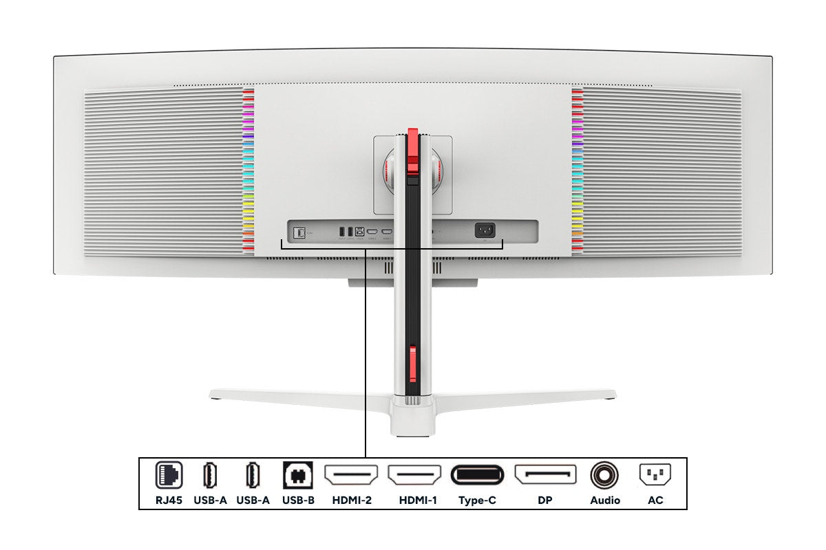 Kogan Infinity 49" Curved Ultrawide QD-OLED Dual QHD 5K 144Hz 0.03ms USB-C Gaming Monitor (5120x1440)
