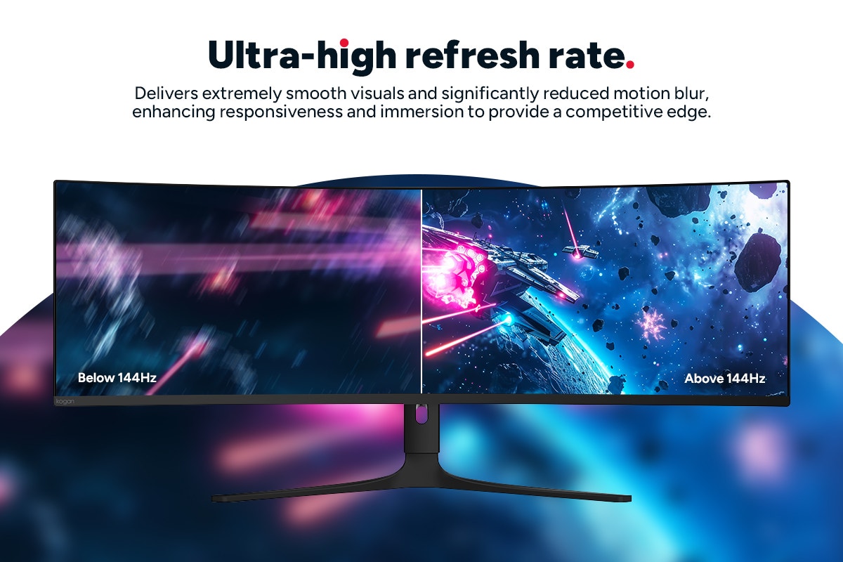 Kogan 49" Curved Ultrawide QD-OLED Dual QHD 5K 240Hz 0.03ms USB-C Gaming Monitor (5120 x 1440)