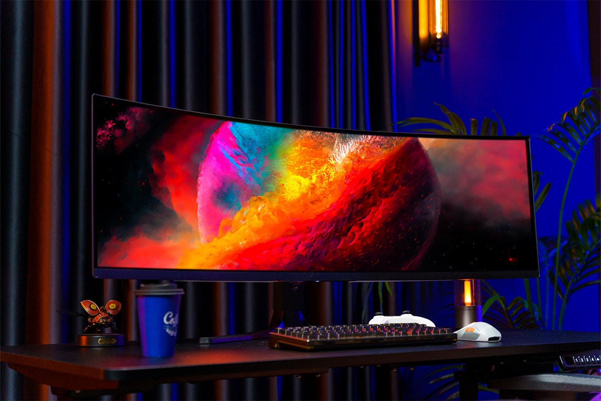 Kogan 49" Curved Ultrawide QD-OLED Dual QHD 5K 240Hz 0.03ms USB-C Gaming Monitor (5120 x 1440)