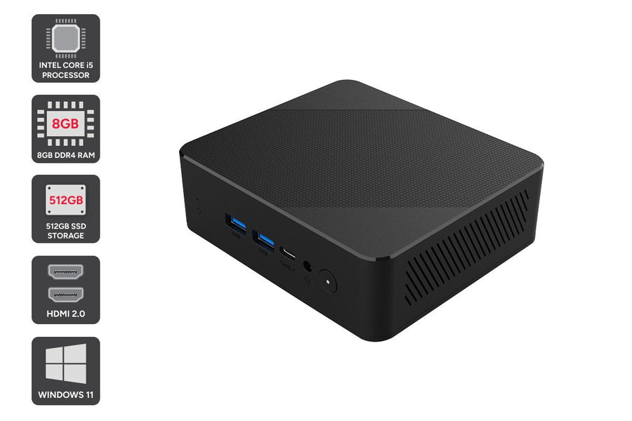 Kogan Atlas H200 Core i5 Mini PC with Windows 11 (8GB, 512GB)