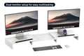 Kogan Modern Dual Monitor & Laptop Stand with Adjustable Length