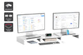 Kogan Modern Dual Monitor & Laptop Stand with Adjustable Length