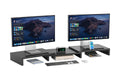 Kogan Modern Dual Monitor & Laptop Stand with Adjustable Length (Black)