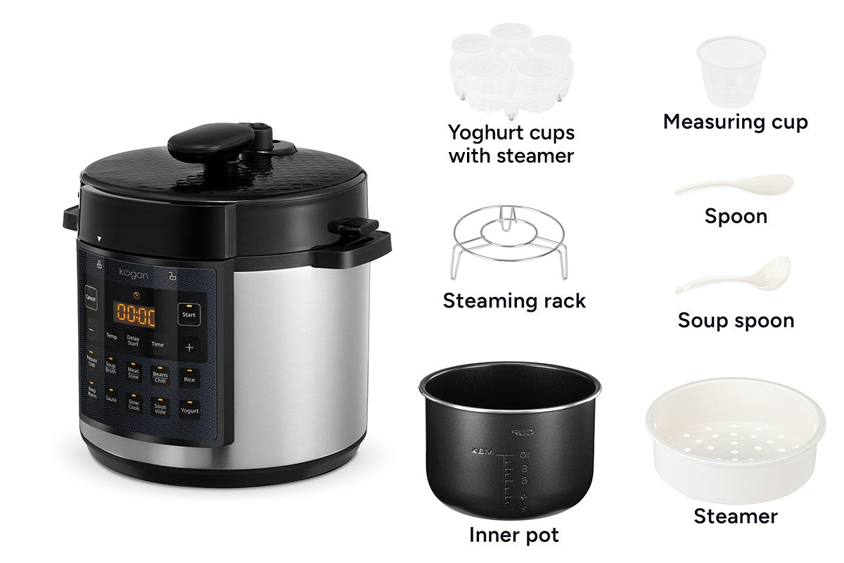 Kogan 6L 10-in-1 Multi Cooker - SuperSaverAU - view 13