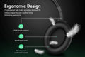 Kogan NC45 Pro Hybrid Noise Cancelling Headphones (Black)