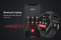 Kogan Pulse 3 Smart Watch (Classic Black)