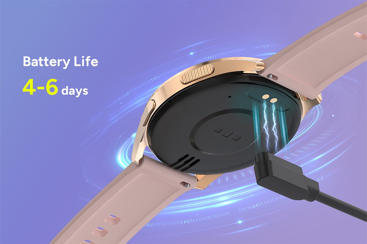 Kogan Pulse 3 Smart Watch (Rose Gold)