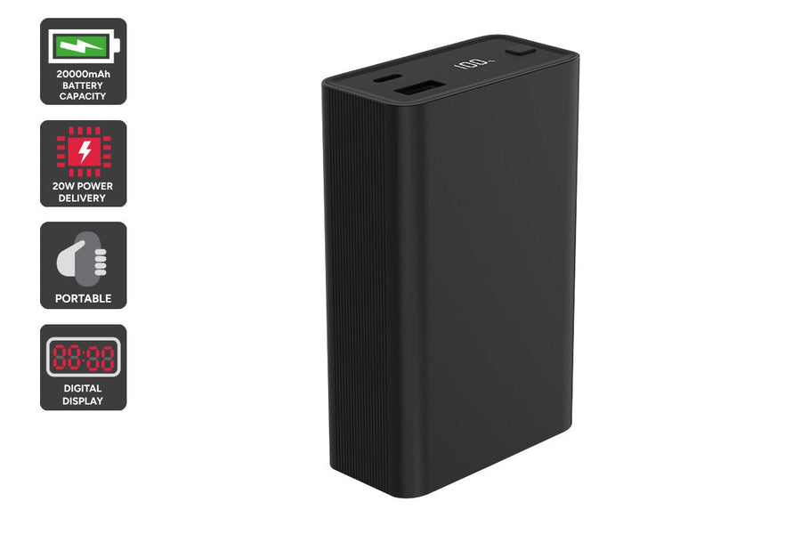 Kogan 20000mAh 20W PD Power Bank with Battery Display - SuperSaverAU - view 1