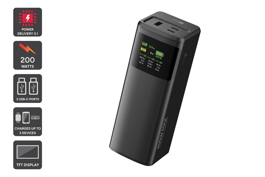 Kogan EnergyMax 24000mAh 200W PD Power Bank with Smart Digital Display