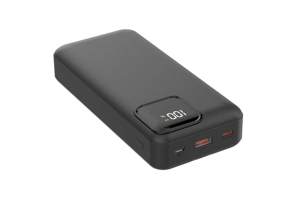 Kogan TravelBoost 20000mAh 20W PD Power Bank with Built-in USB-C & Lightning Cable
