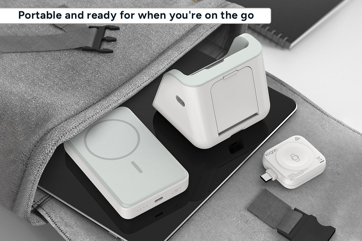 Kogan MagPulse 3-in-1 Wireless Charging Dock + 10000mAh MagSafe-Compatible Power Bank