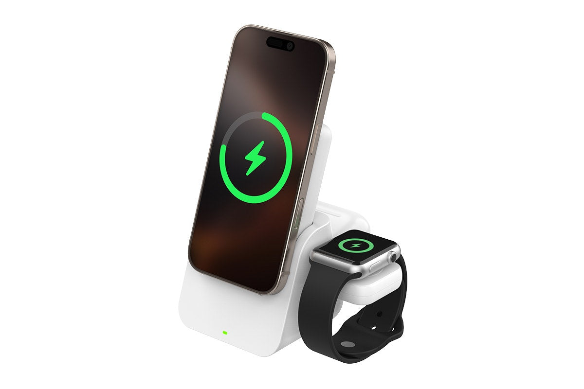 Kogan MagPulse 3-in-1 Wireless Charging Dock + 10000mAh MagSafe-Compatible Power Bank