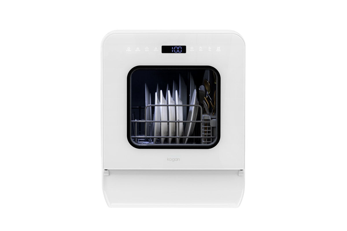 Kogan Portable Benchtop 3 Place Dishwasher (White)
