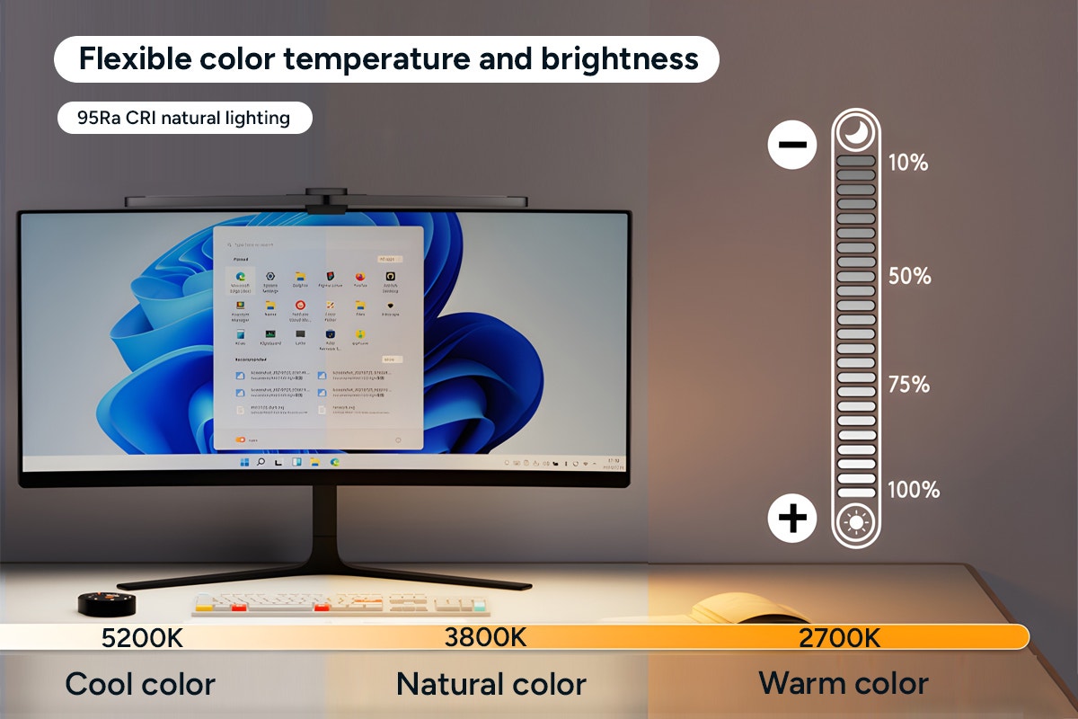 Kogan Curved Monitor Light Bar with Remote Controller