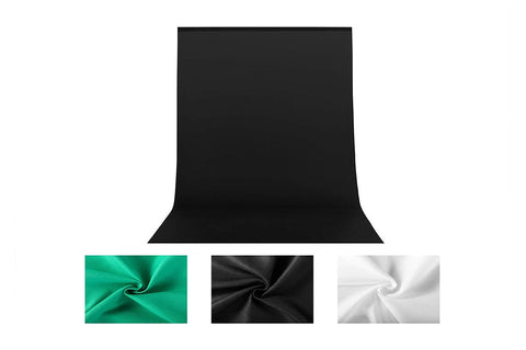 Kogan Photography Backdrops Set (Green/White/Black, 3 Pack)