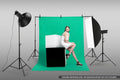 Kogan Photography Backdrops Set (Green/White/Black, 3 Pack)