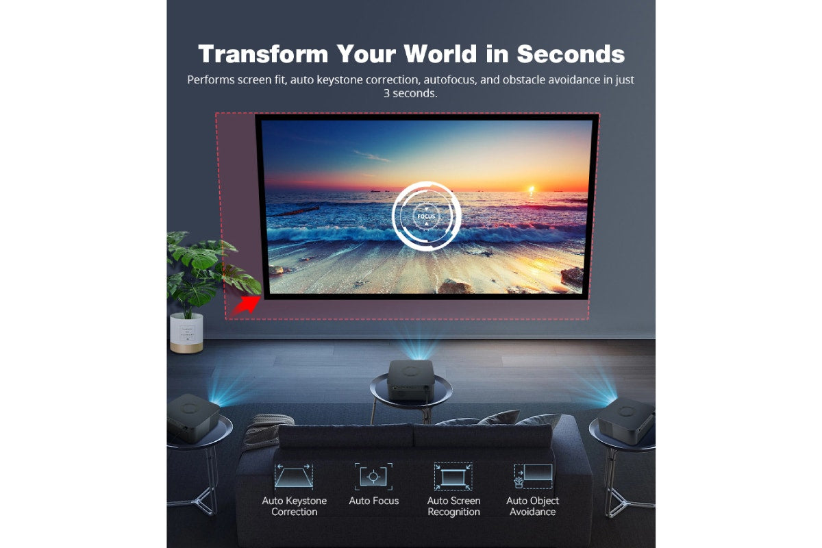 Kogan Smart AI Google TV Projector