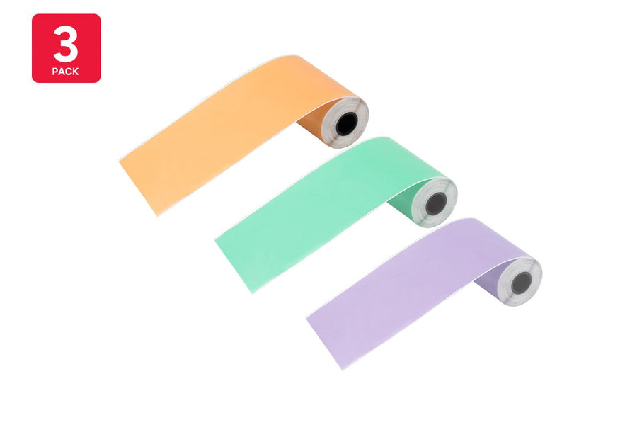 Kogan Mini Inkless Printer Thermal Adhesive Papers - Multicoloured - 3 Pack - SuperSaverAU - view 1