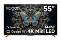 Kogan 55" Mini-LED QLED 4K 144Hz Smart AI Google TV - MQ9Z
