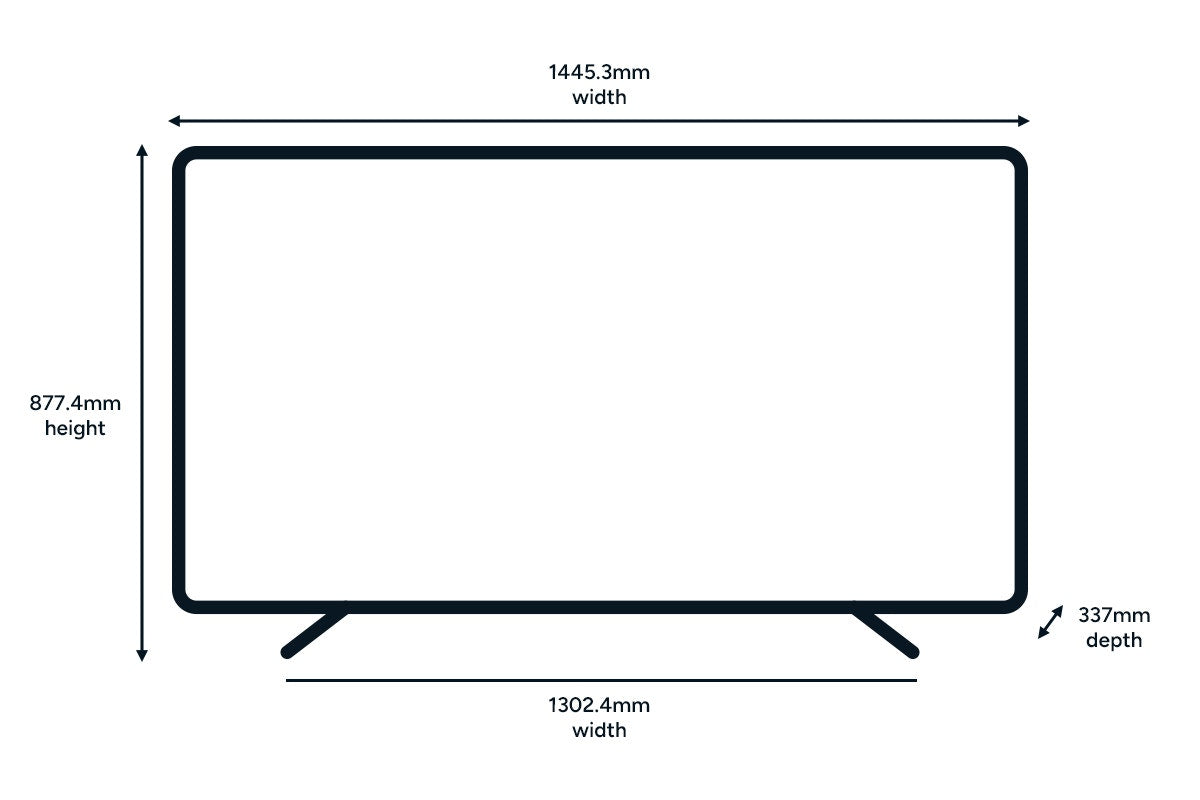 Kogan 65" Mini-LED QLED 4K Smart AI Google TV - MQ8T