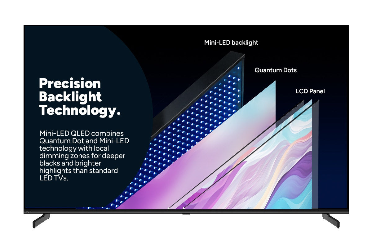 Kogan 65" Mini-LED QLED 4K Smart AI Google TV - MQ8T