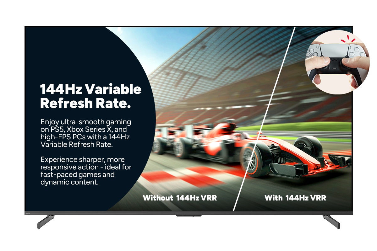 Kogan 75" Mini-LED QLED 4K 144Hz Smart AI Google TV - MQ9Z