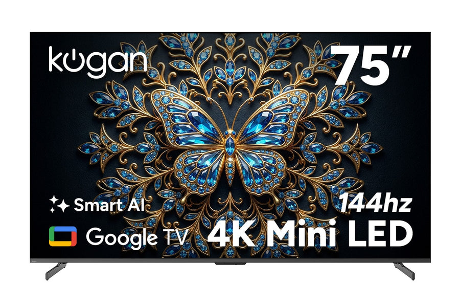 Kogan 75" Mini-LED QLED 4K 144Hz Smart AI Google TV - MQ9Z