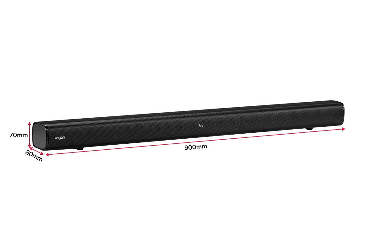 Kogan 2.1 Channel 110W Dolby Soundbar with Built-in Subwoofer (Black)