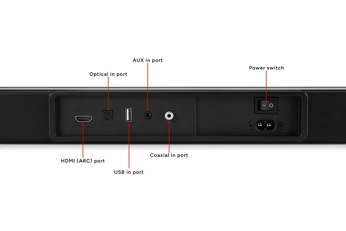 Kogan 2.1 Channel 225W Dolby Slim Soundbar with Wireless Subwoofer