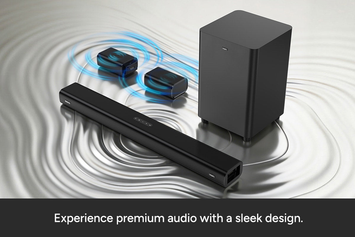 Kogan 7.1.4 Channel Dolby Atmos Soundbar with Detachable Surround Speakers