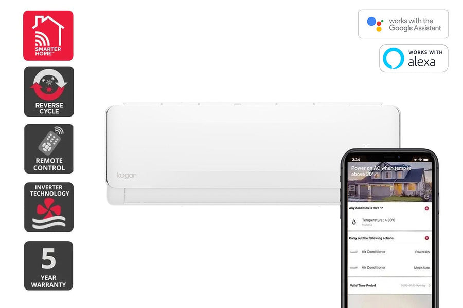 Kogan SmarterHome™ 5.2kW Inverter Split System Air Conditioner - Reverse Cycle - SuperSaverAU - view 1