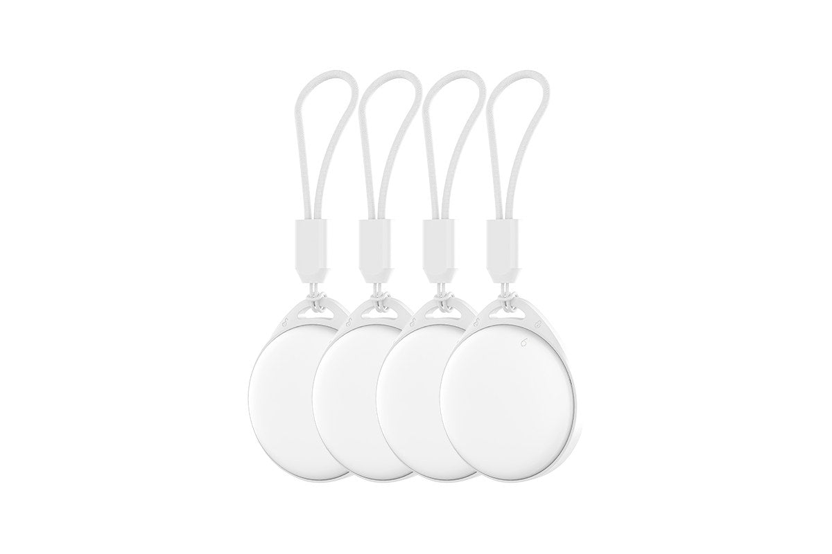 Kogan 2-in-1 Smart Tag Tracker for Apple Find My and Google Find Hub (4 Pack)