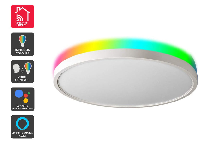 Kogan SmarterHome™ LED RGBIC + CCT Ceiling Light - Wi-Fi - SuperSaverAU - view 1