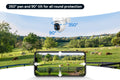 Kogan SmarterHome™ 3MP Outdoor Battery Powered Pan and Tilt Security Camera with Spotlight