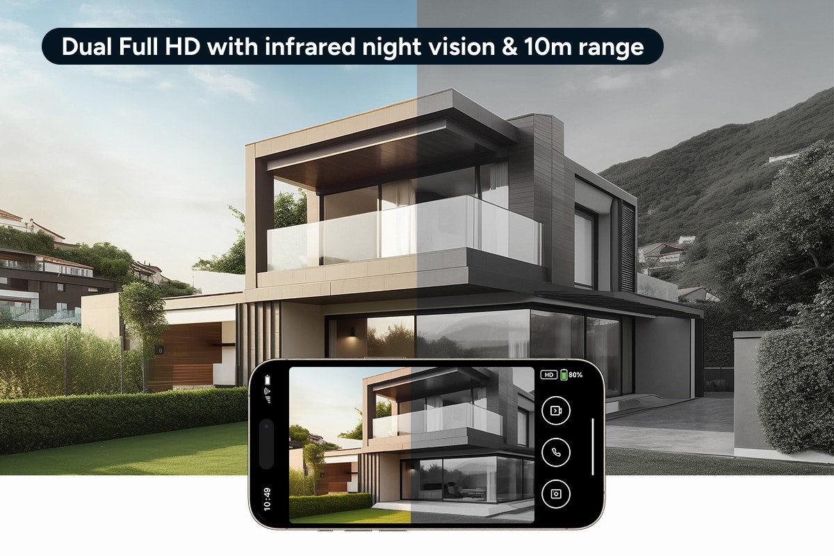 Kogan SmarterHome™ Security Dual Camera Video Doorbell 4