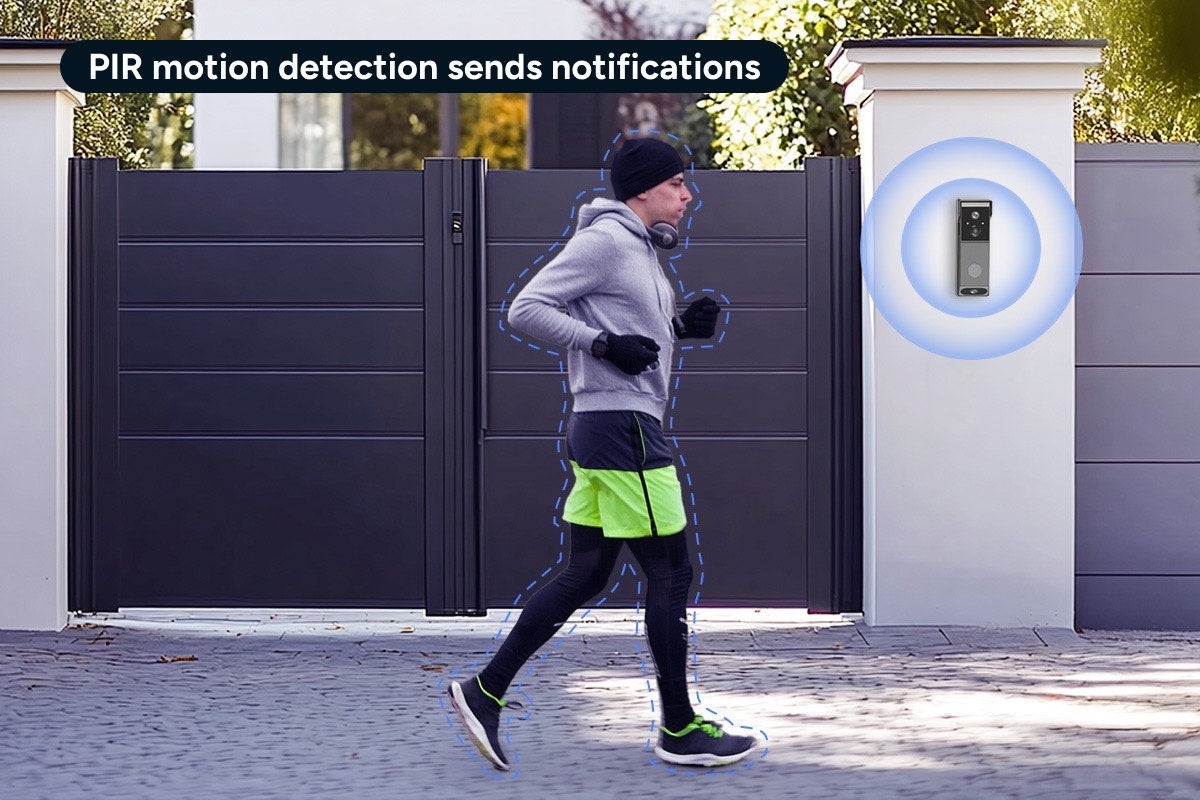 Kogan SmarterHome™ Security Dual Camera Video Doorbell 4