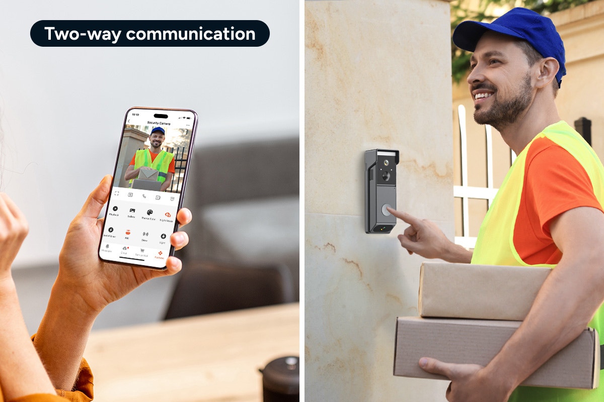 Kogan SmarterHome™ Security Dual Camera Video Doorbell 4