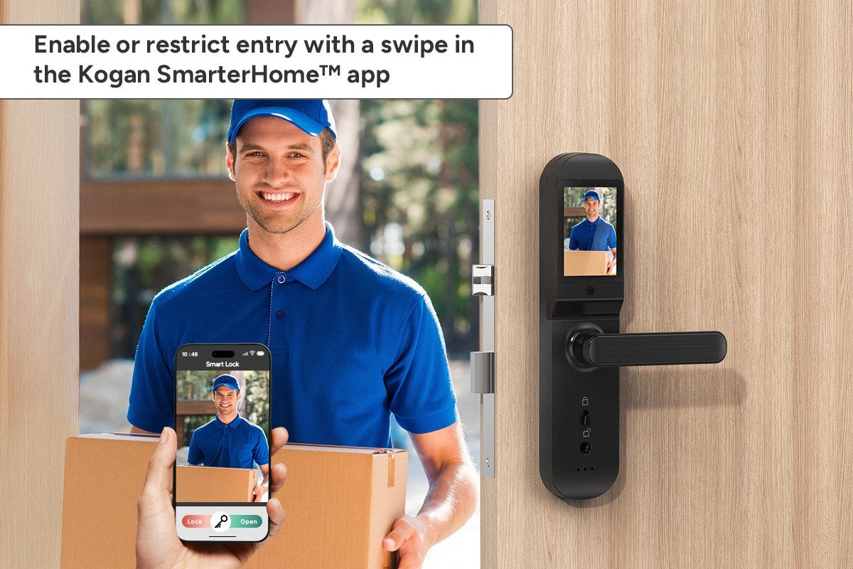 Premium SmarterHome Wi-Fi Fingerprint Video Smart Lock with Monitor - SuperSaverAU - view 6