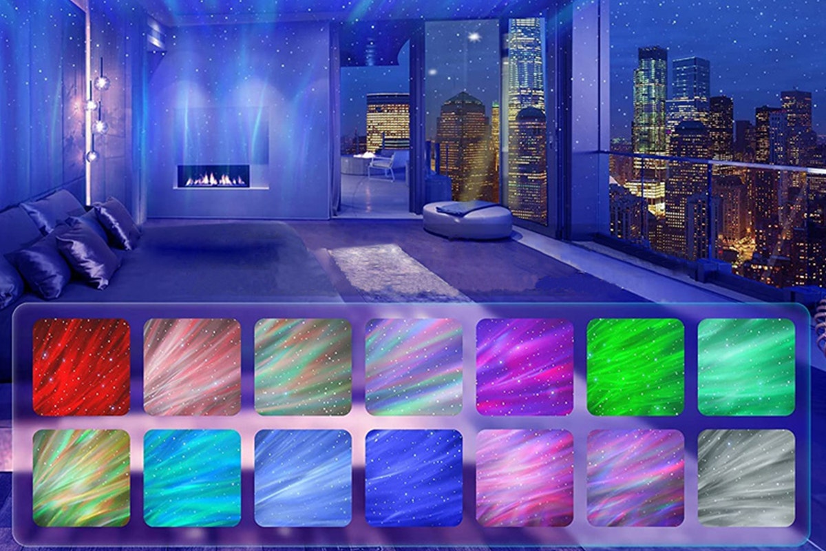 Kogan SmarterHomeâ„¢ Aurora & Star Light Projector with Bluetooth Speaker