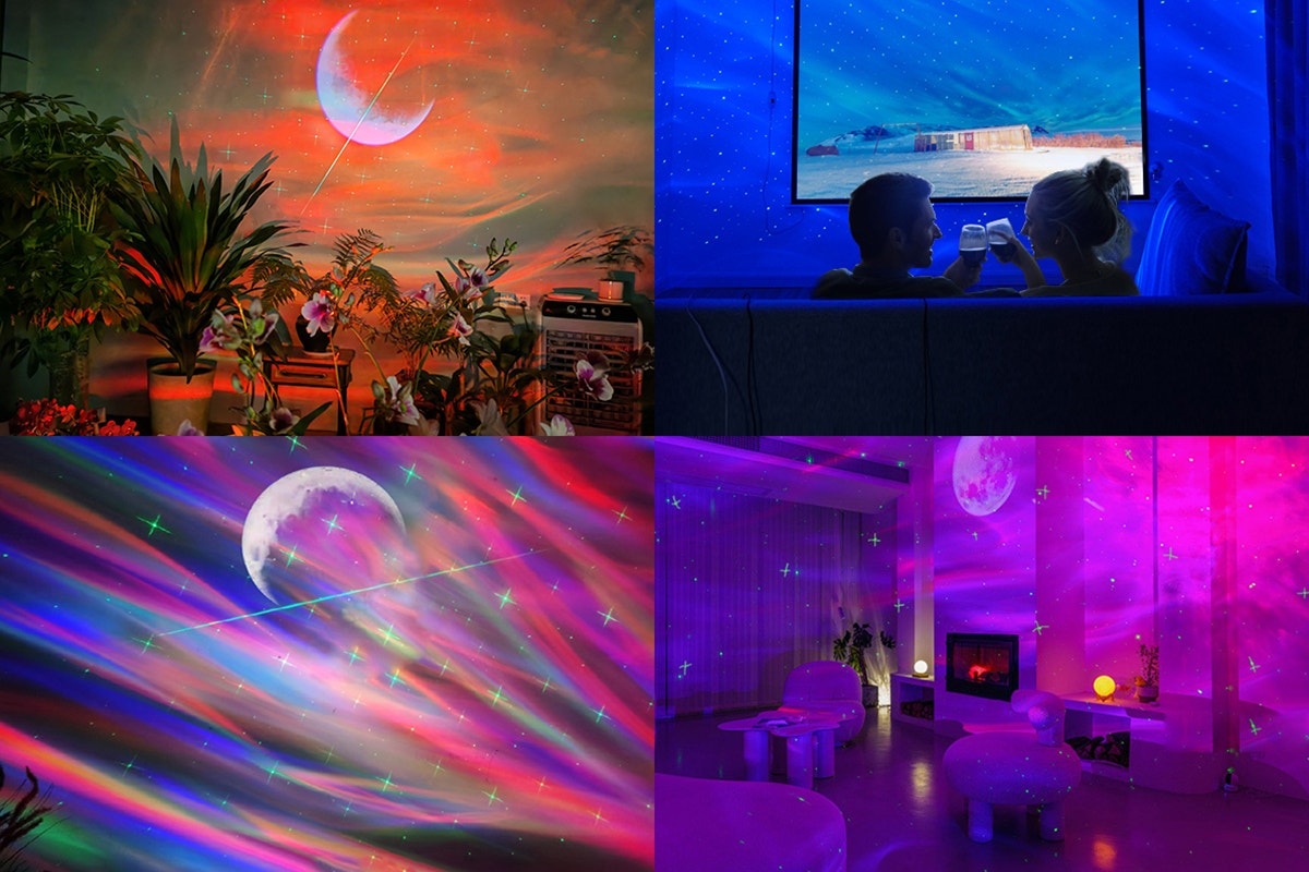 Kogan SmarterHomeâ„¢ Aurora & Star Light Projector with Bluetooth Speaker