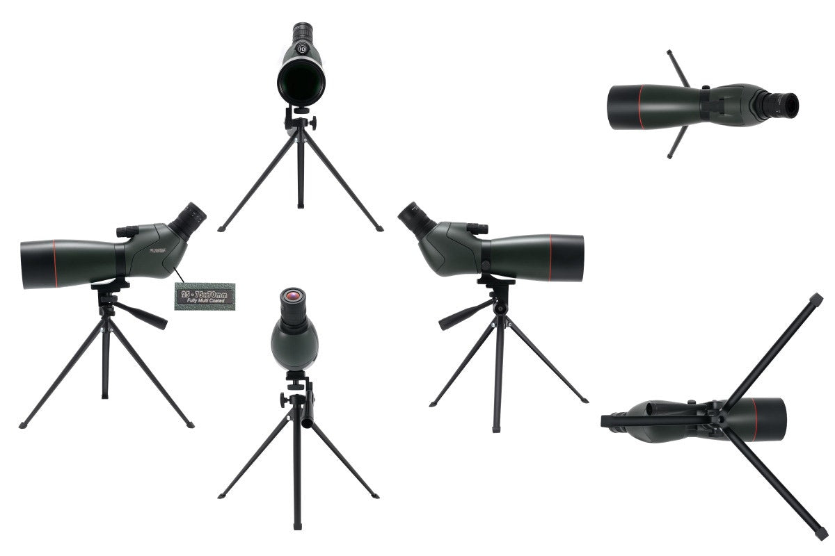 Kogan 25-75x70 Spotting Scope with Tripod and Phone Adapter Set