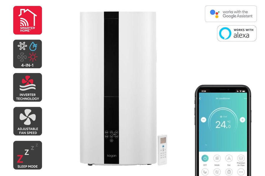 Kogan SmarterHome™ 3.0kW Inverter Vertical Window Air Conditioner (Reverse Cycle)