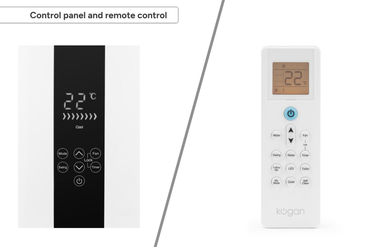 Kogan SmarterHome™ 3.5kW Inverter Vertical Window Air Conditioner