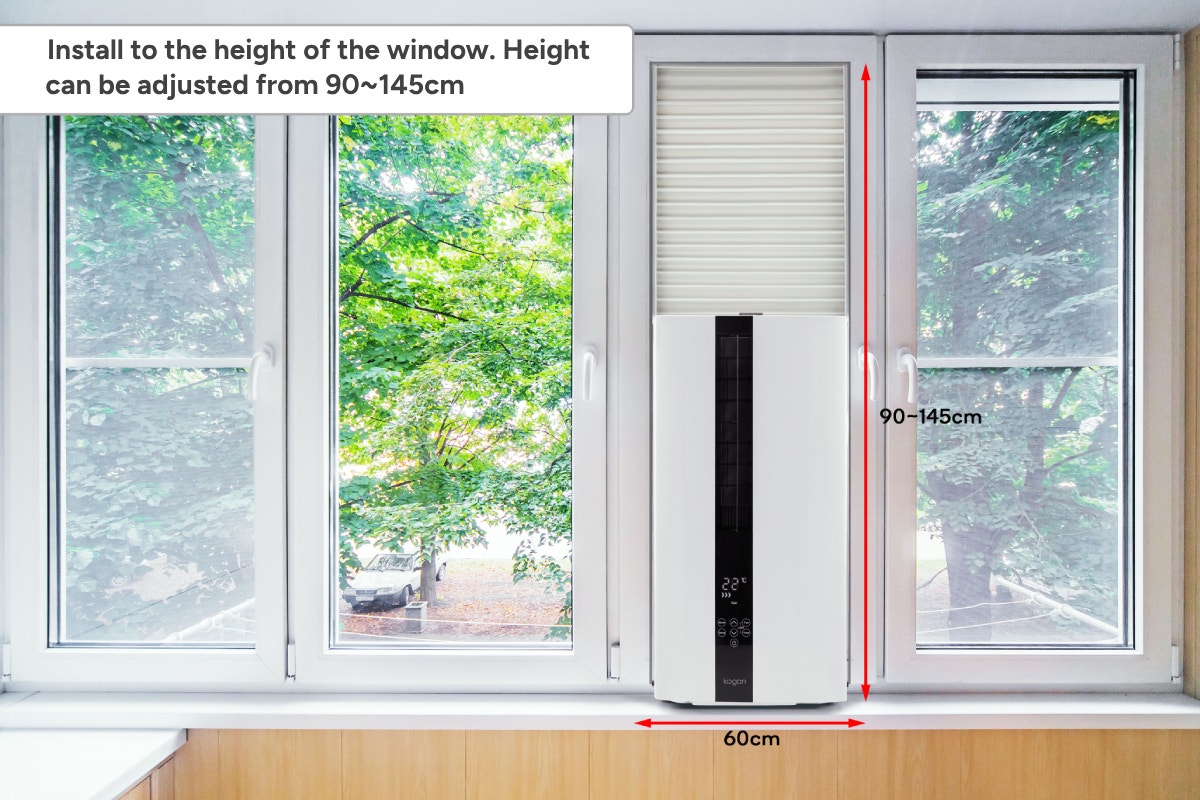 Kogan SmarterHome™ 3.5kW Inverter Vertical Window Air Conditioner