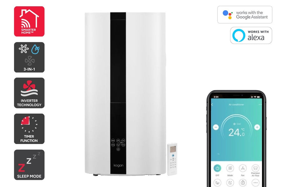 Kogan SmarterHome™ 3.5kW Inverter Vertical Window Air Conditioner