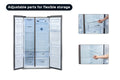 Kogan 631L Side by Side Fridge with Water Dispenser (Stainless Steel)